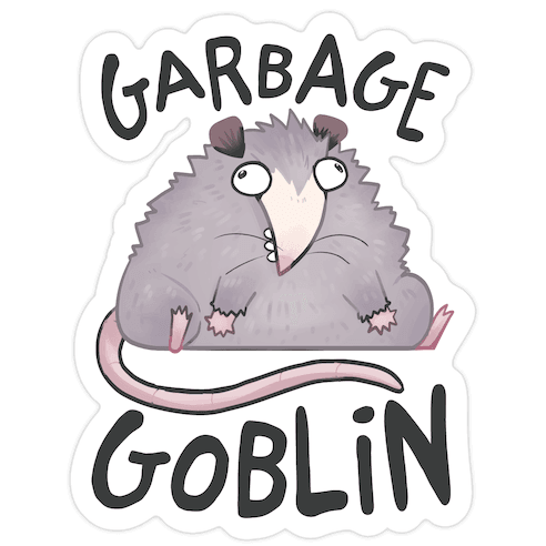 Garbage Goblin Die Cut Sticker