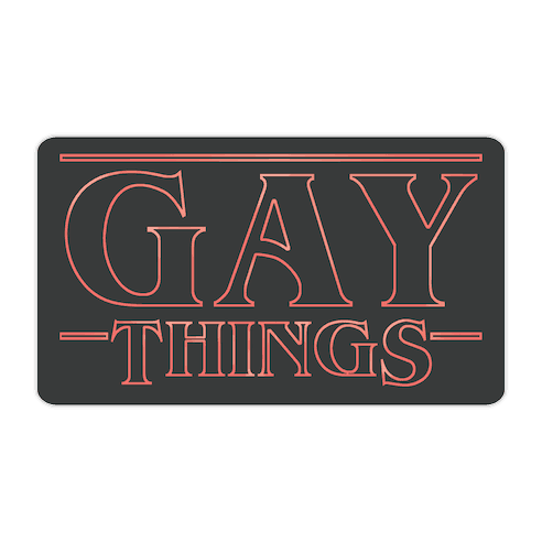 Gay Things Die Cut Sticker