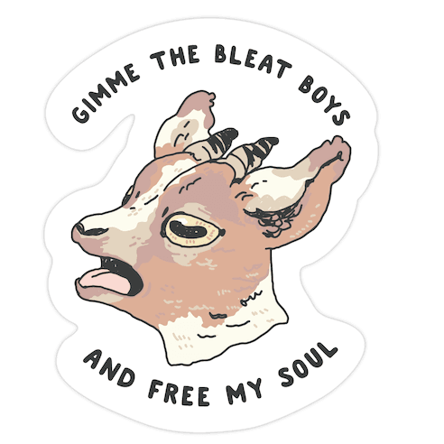 Gimme The Bleat Boys Die Cut Sticker
