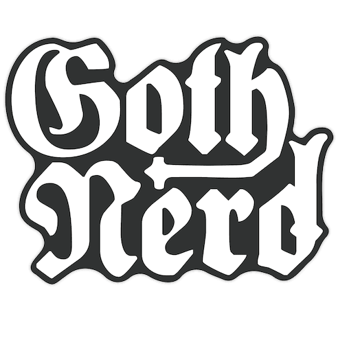 Goth Nerd Die Cut Sticker