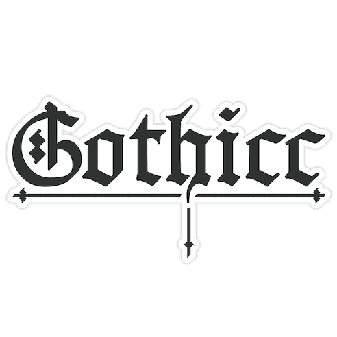 Gothicc Die Cut Sticker