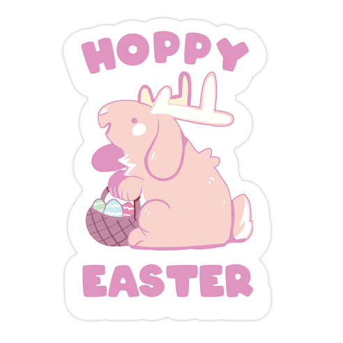 Hoppy Easter Die Cut Sticker