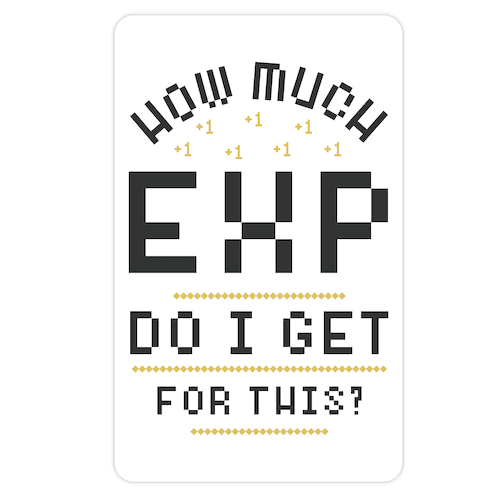 How Much EXP Do I Get For This Die Cut Sticker