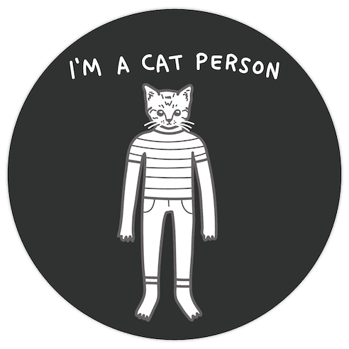 I'm A Cat Person Die Cut Sticker
