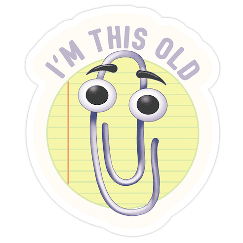 I'm This Old Die Cut Sticker