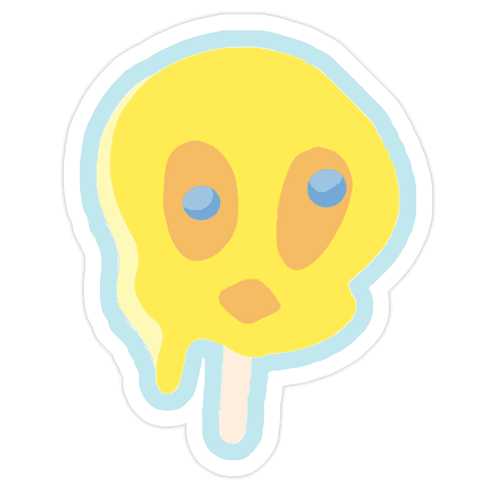 Ice Cream Truck Treats Pattern Die Cut Sticker