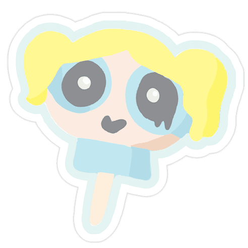 Ice Cream Truck Treats Pattern Die Cut Sticker