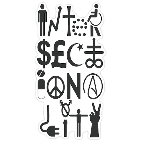 Intersectionality Vertical Die Cut Sticker