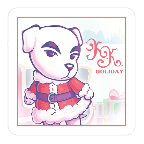 K.K. Holiday Die Cut Sticker
