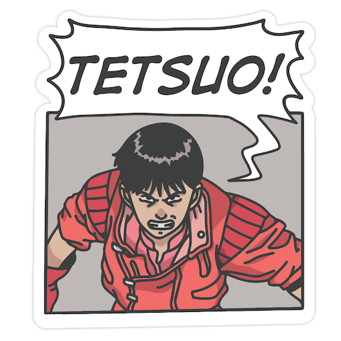 Kaneda Screaming Tetsuo (1 OF 2 PAIR) Die Cut Sticker
