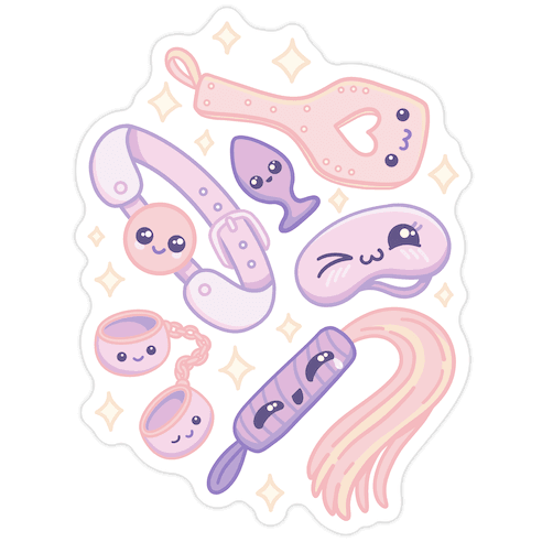 Kinky Kawaii Pattern Die Cut Sticker