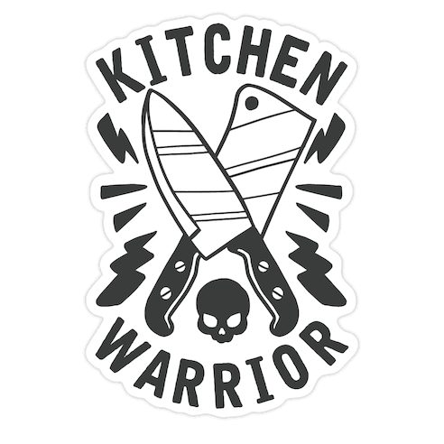 Kitchen Warrior Die Cut Sticker