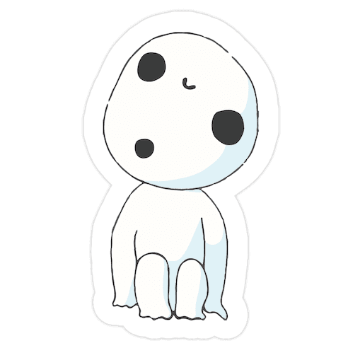 Kodama Die Cut Sticker