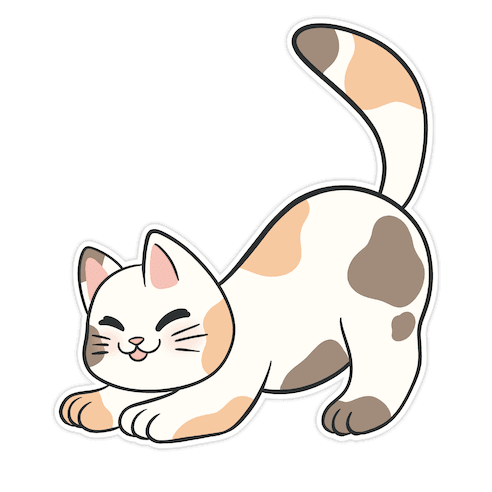 Less Stressy More Stretchy Die Cut Sticker