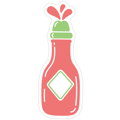 Let's Spice Things Up Hot Sauce Die Cut Sticker