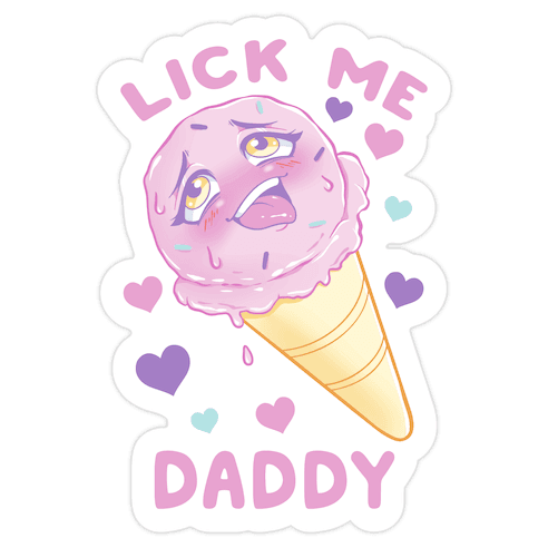 Lick Me Daddy Die Cut Sticker