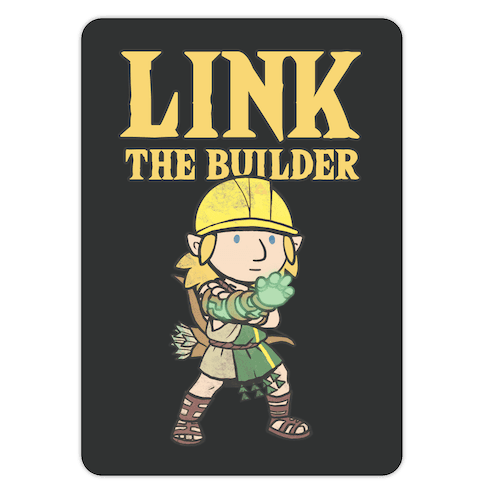 Link The Builder Die Cut Sticker