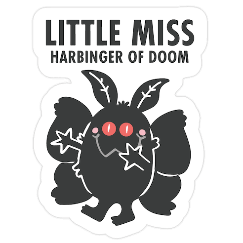 Little Miss Harbinger Of Doom Die Cut Sticker