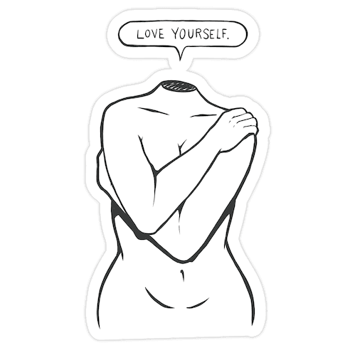 Love Yourself Plus Die Cut Sticker