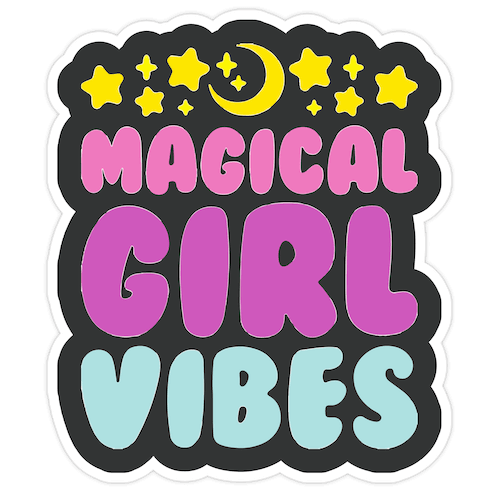 Magical Girl Vibes Die Cut Sticker