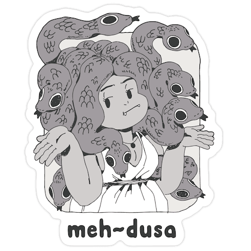 MEH-dusa Die Cut Sticker