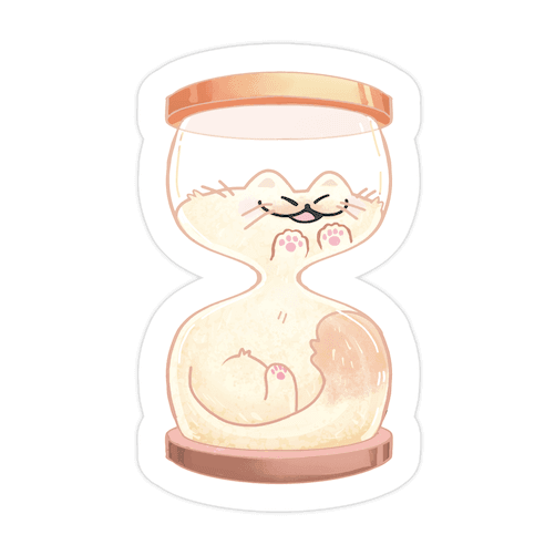 Meower Glass Die Cut Sticker