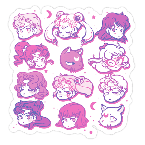 Moon Crew Die Cut Sticker