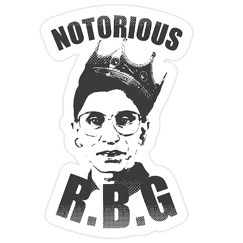 Notorious RBG (Ruth Bader Ginsburg) Die Cut Sticker