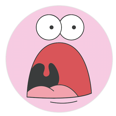 PATRICK IS SHOCKED Die Cut Sticker