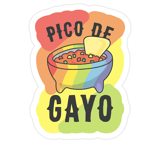 Pico De Gayo Die Cut Sticker