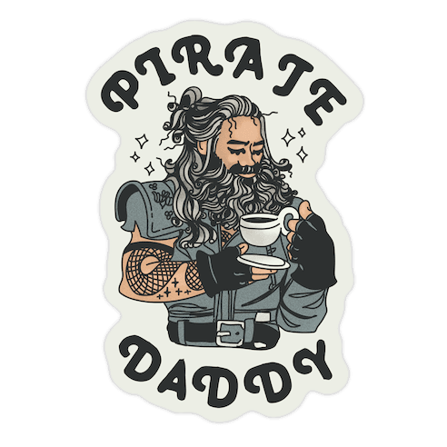 Pirate Daddy Die Cut Sticker
