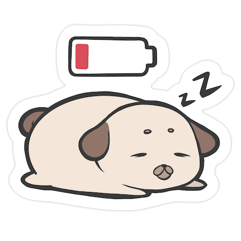 Power Nap Die Cut Sticker