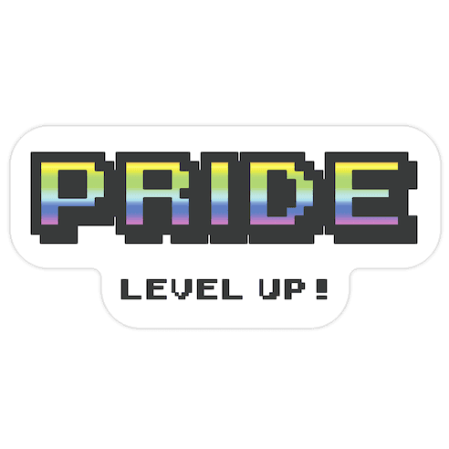 Pride Level Up! Die Cut Sticker