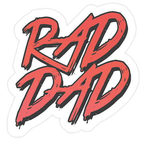 Rad Dad Die Cut Sticker