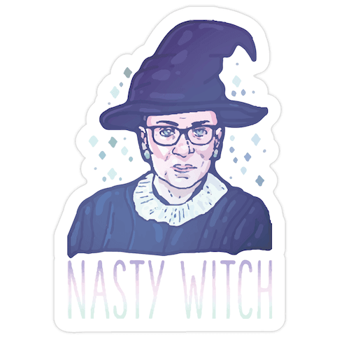 RBG Nasty Witch Die Cut Sticker