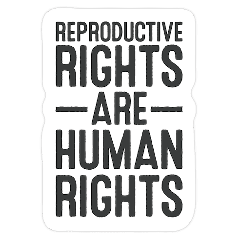 Reproductive Rights Are Human Rights Die Cut Sticker