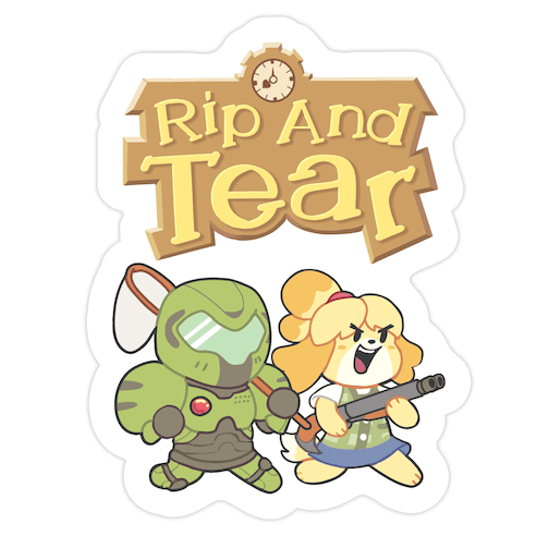 Rip And Tear Die Cut Sticker