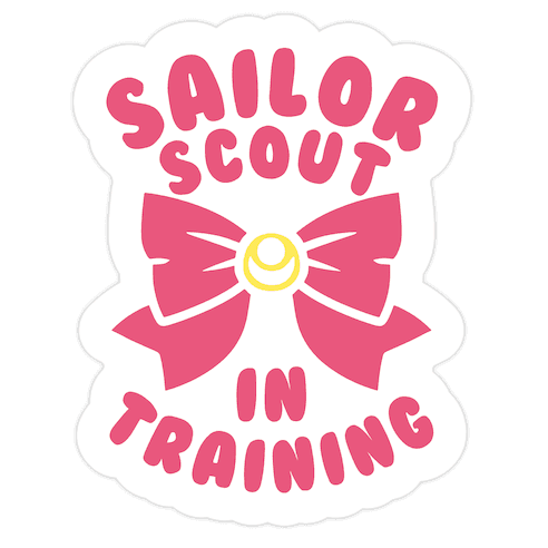 Sailor Scout In Training Die Cut Sticker