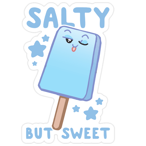 Salty But Sweet Die Cut Sticker