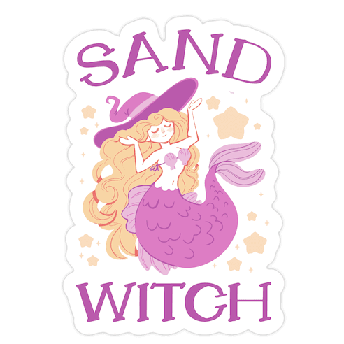 Sand Witch Die Cut Sticker