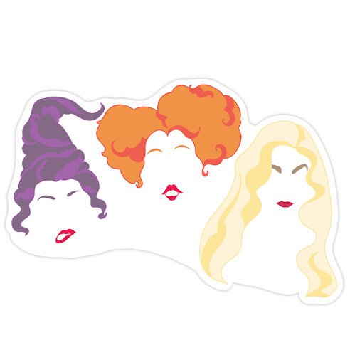 Sanderson Sisters Silhouettes Die Cut Sticker