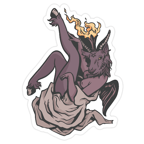 Satan Is Wait'n Die Cut Sticker