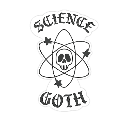 Science Goth Die Cut Sticker