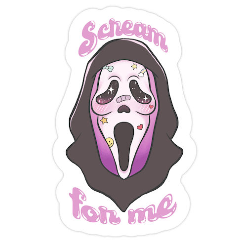 Scream For Me Die Cut Sticker