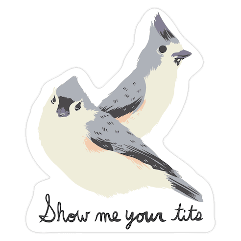Show Me Your Tits Die Cut Sticker