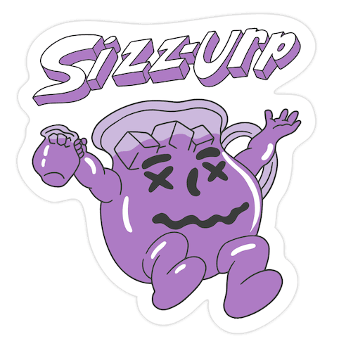 Sizz-urp Man Die Cut Sticker