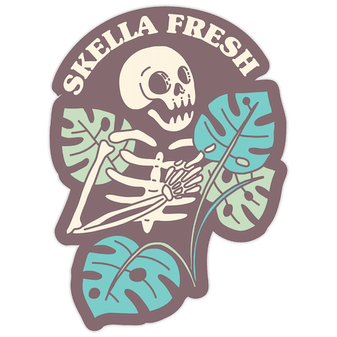 Skella Fresh Plants Die Cut Sticker