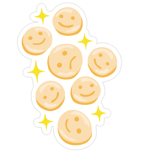 Smiley Fries Die Cut Sticker