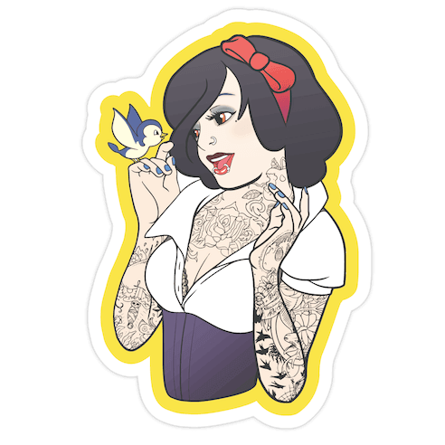 Snow Punk Princess Die Cut Sticker