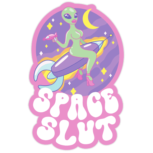 Space Slut Die Cut Sticker